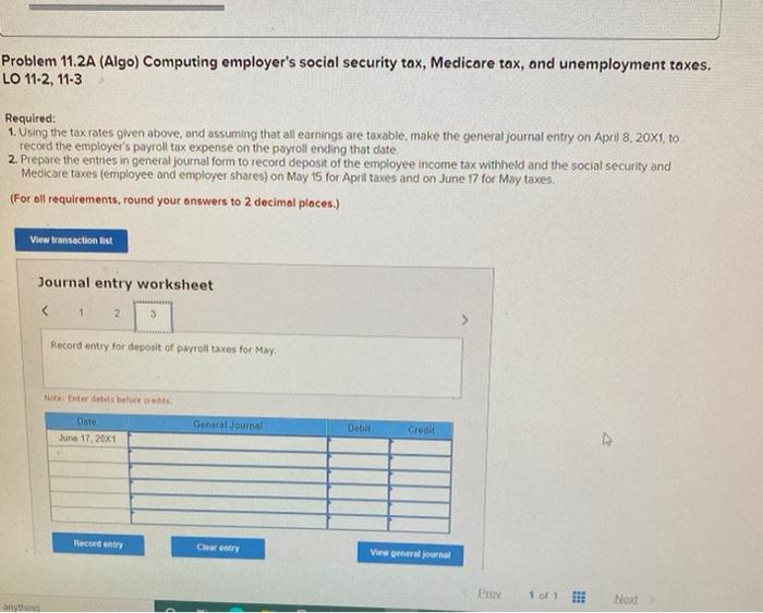 following information applies to the questions displayed below) A payroll summary for