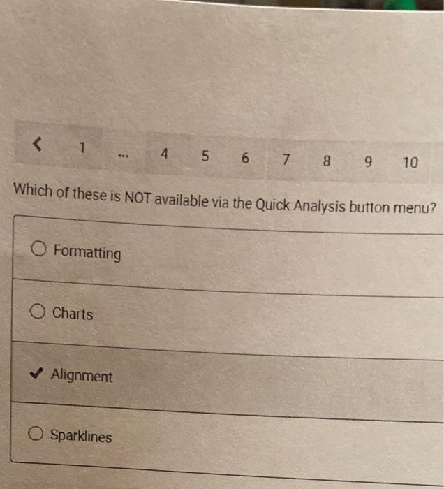  1 4 5 6 7 8 8 9 10 Which of