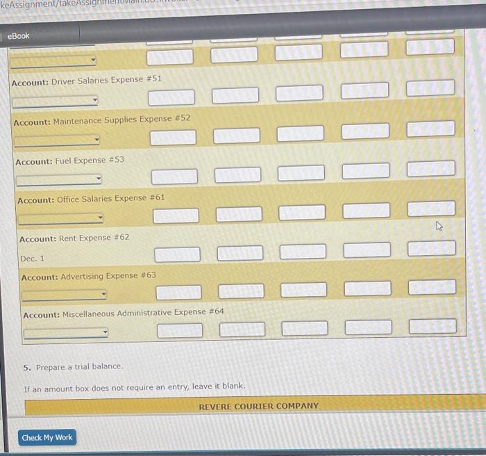 11. Dec. 10. Received check from Sing Co. in payment of $4,040