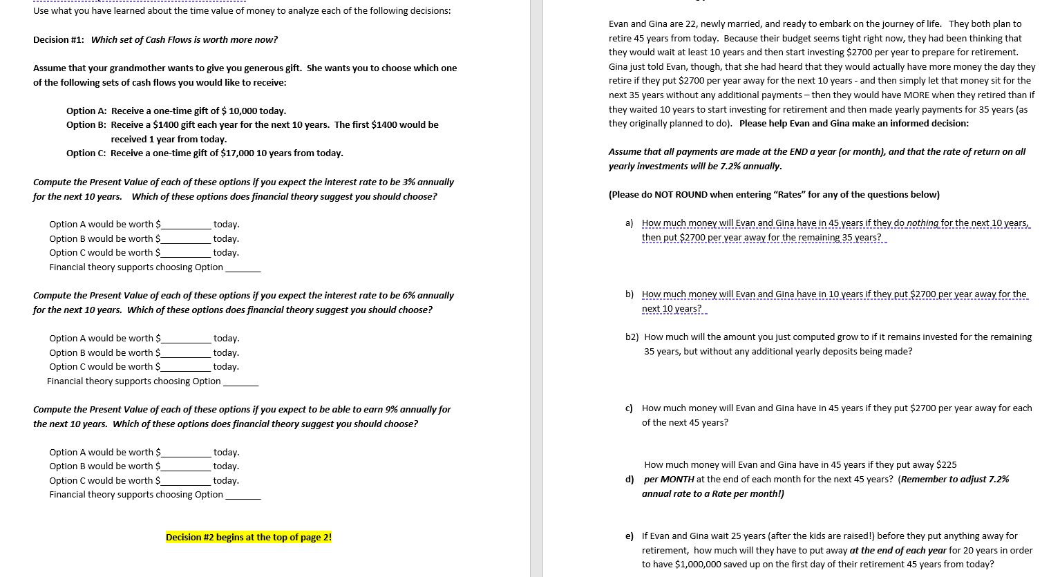 Please answer using excel formulas with clear text (preferably typed). Thanks Use
