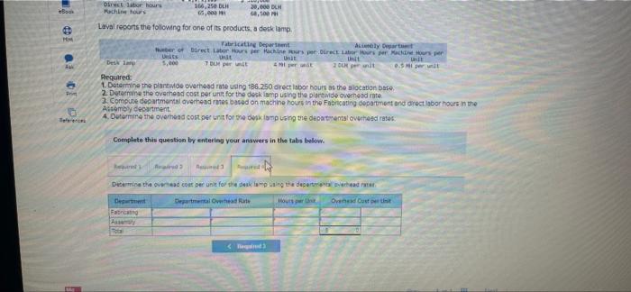 labor hours (DLH). Fabricating Assembly Overhe cost $ 1,170,000 $320.000 Direct labor
