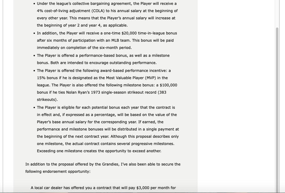 old and has always dreamed of playing in the big leagues. Last