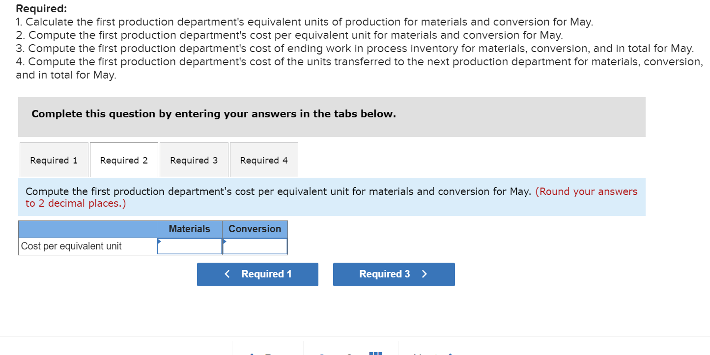 Materials 2,020 $ 15.56 Conversion 840 $ 5.73 A total of 20,500