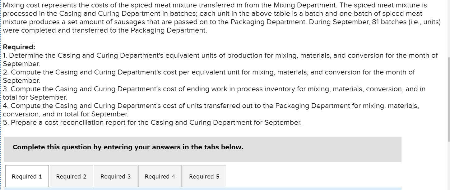 units completed and transferred out for materials, conversion, and in total. (For