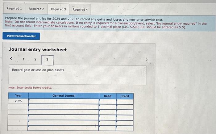 remaining service period). c. Service cost for 2024=$610. d. Service cost for