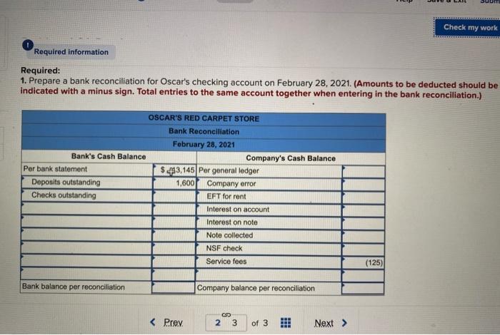 week. The following provides information from the company's cash ledger for the