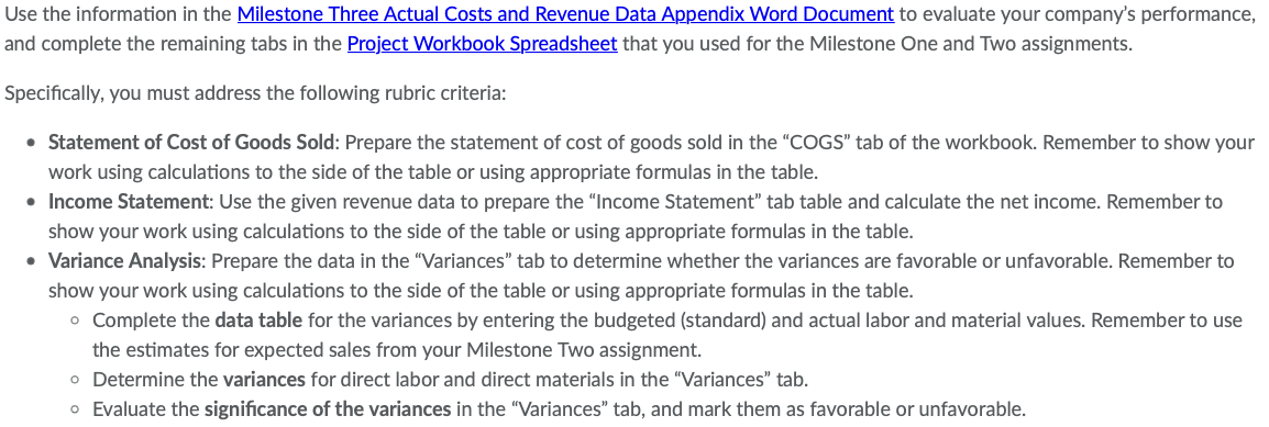 labor, overhead, and period costs. (Note: Fixed and variable costs have been