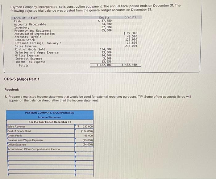 Please help and explain to fill out income statement because i think