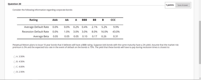 return of individual stocks. OC. The total risk of a security contains