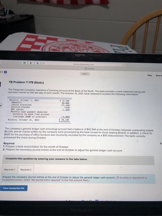  13 S Help Save TB Problem 7-179 (Static) 7 The trgerald