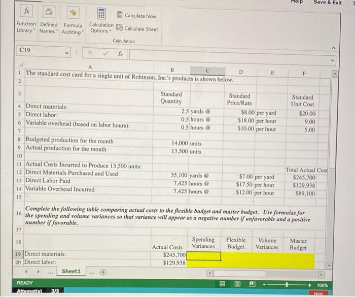 if anyone knows these formulas please post them Herp Save & Exit