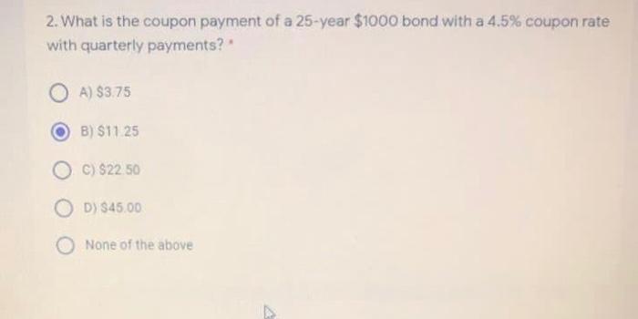 selling at their par value of $1.000. Each pays interest of $120