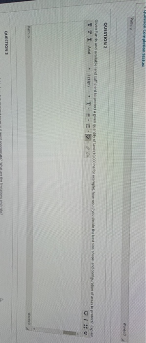  estion completion Status: Words QUESTION 2 Given funds and available and