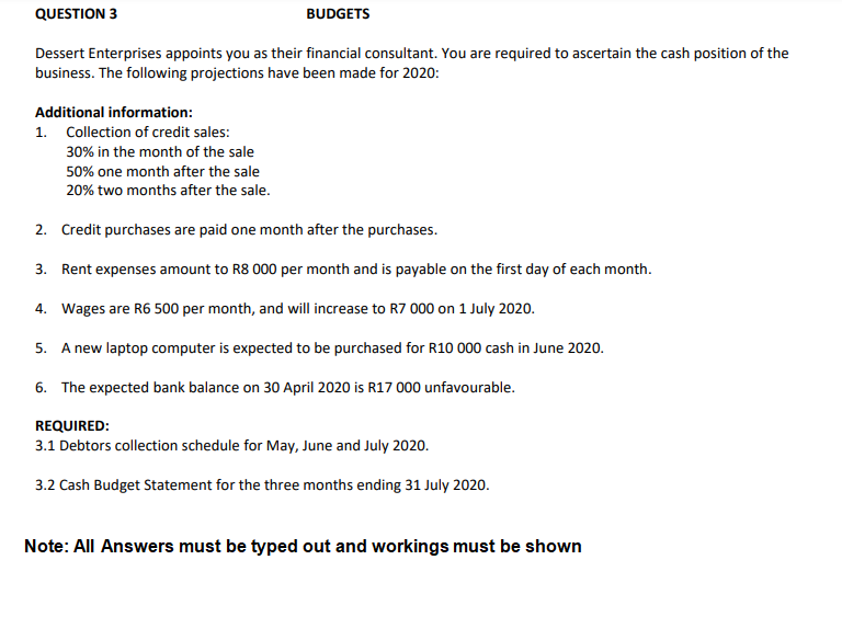 This is all the information they have provided, please assist with