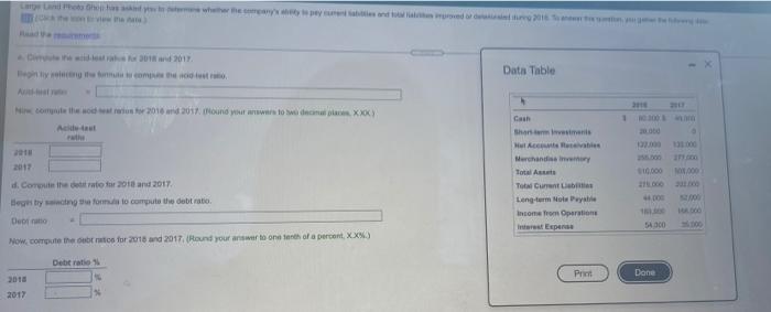  30 d 2017 Data Table como ator 2016 and 2017 ond
