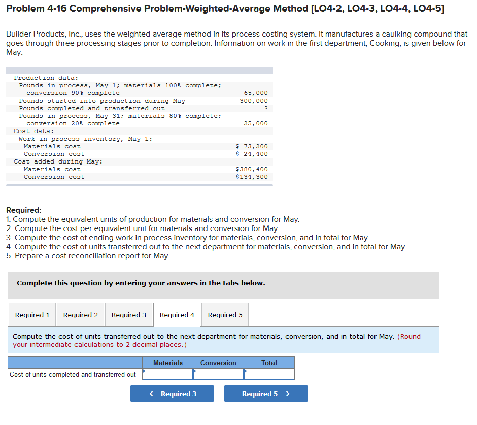 completion. Information on work in the first department, Cooking, is given below