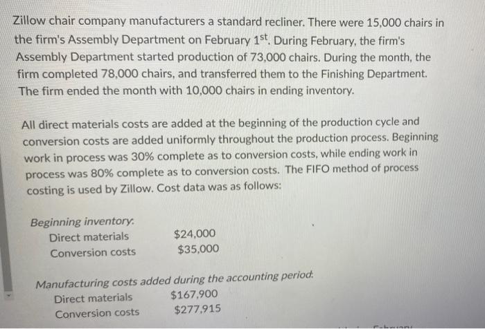 1. compute the equivalent units for direct materials and conversion costs during