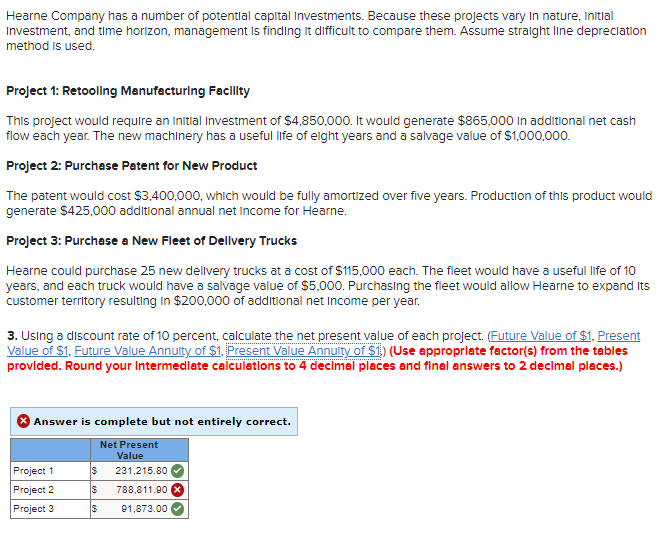 Please help. Not sure what I'm doing wrong? Thanks! Hearne Company