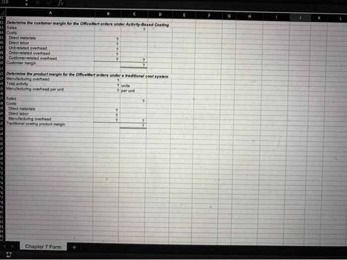 Applying Excel Data Manufacturing overhead Selling and administrative overhead $500,000 $300,000 Assembling