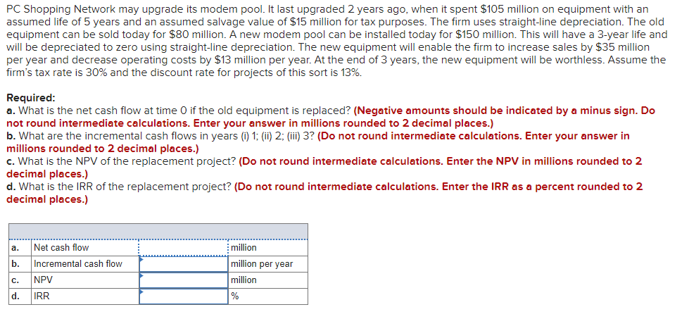  PC Shopping Network may upgrade its modem pool. It last upgraded