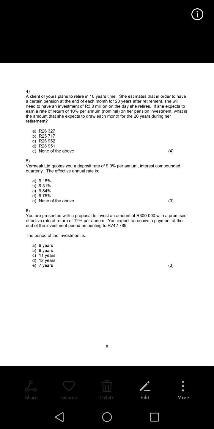 return on equity of 20% and a profit margin of 12%. You