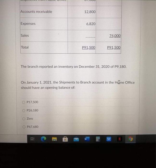 home office sales orders. These were billed at P70,000 of which P40,000