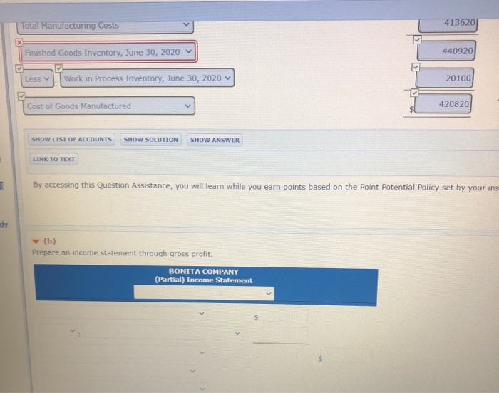 June 30, 2020. Raw Materials Inventory 7/1/19 $50,400 Factory Insurance $5,500 Raw