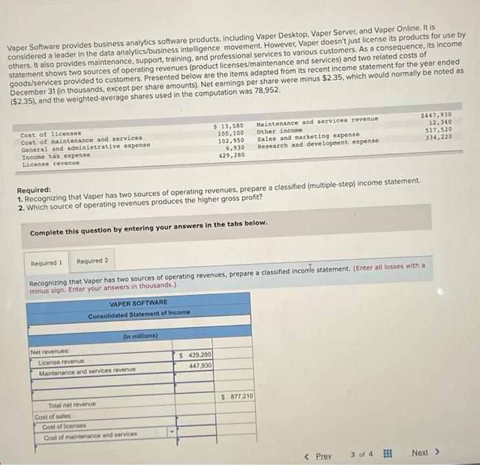  Vaper Software provides business analytics software products, including Vaper Desktop, Vaper