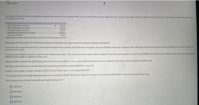  10 points The Falcon Comowy does not mental backup documents for