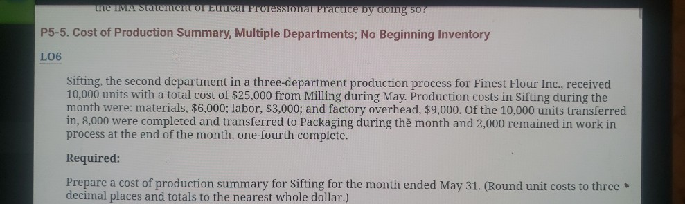  the TVA statement or Emical Proressional Pracuce by doing so? P5-5.