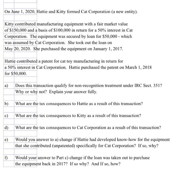 the question Assumptions: Use a flat corporate tax rate of 21% for