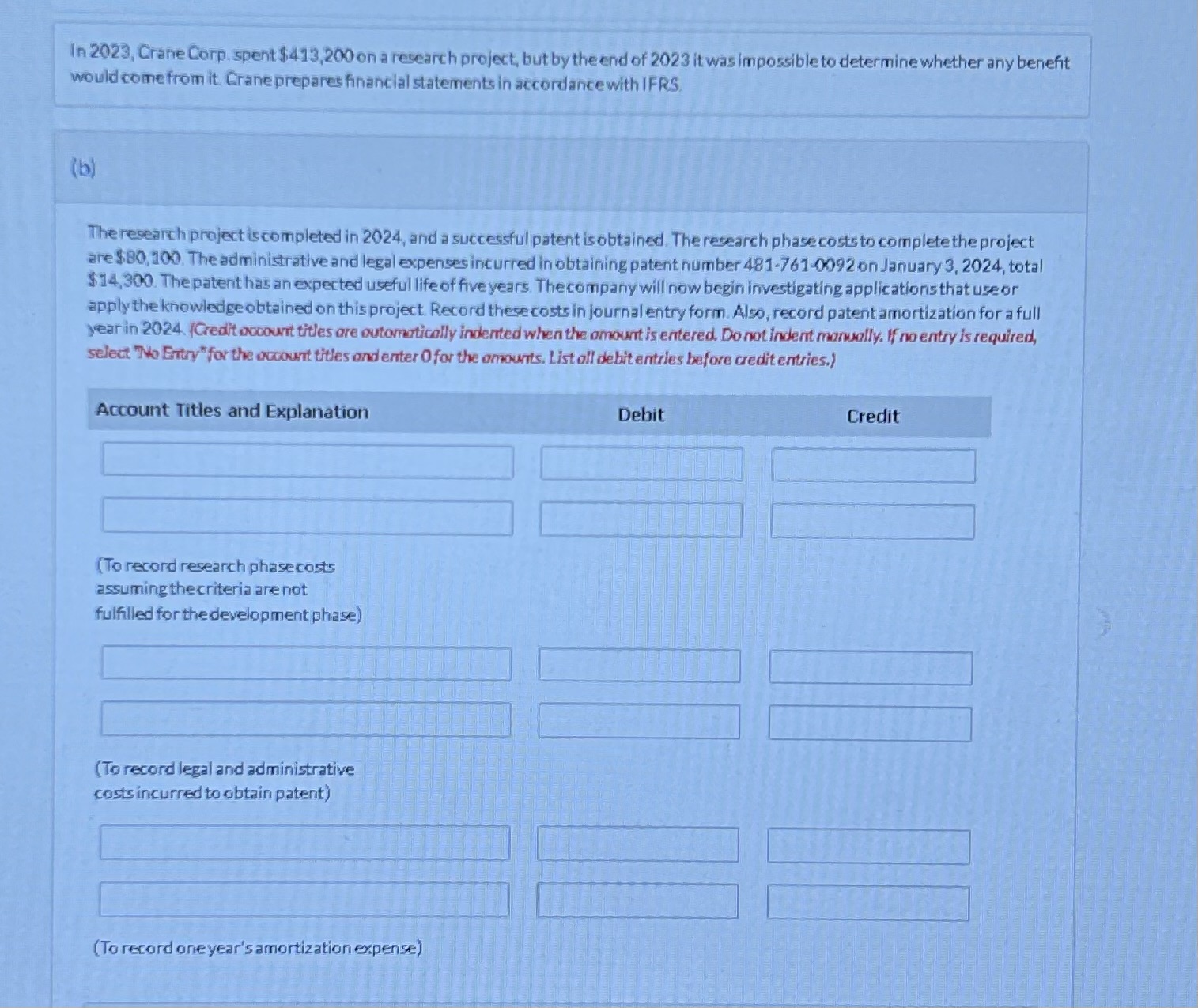  in 2023, crane corp. spent $413,200 on a research project, but