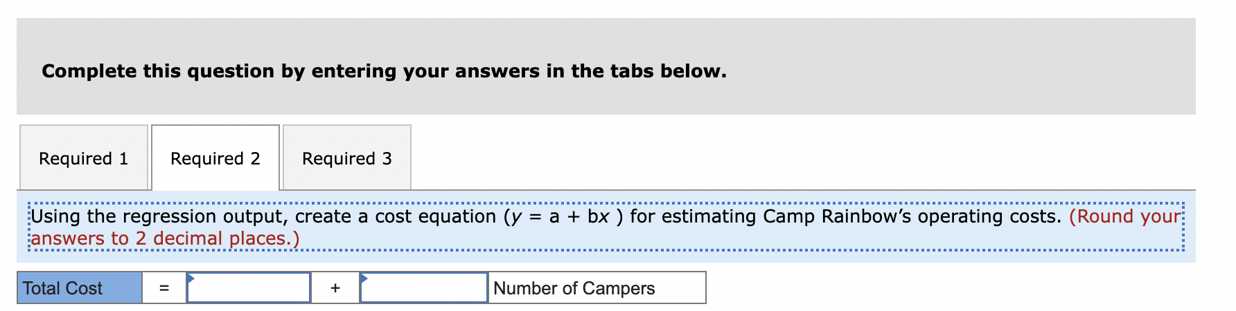 June and July. Each camp session is one week and can accommodate