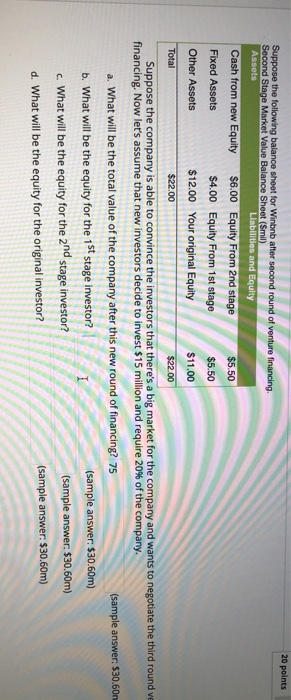 please now help me with this question 20 points Suppose the following