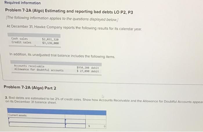 P2, P3 [The following Information applies to the questions displayed below.] At