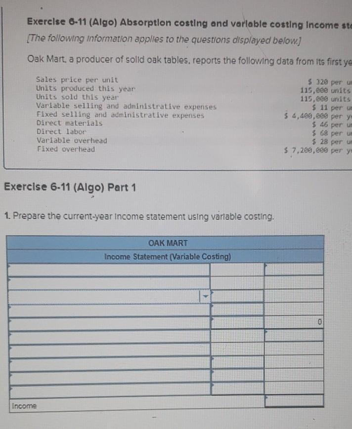 statements LO P2 [The following Information applies to the questions displayed below.)