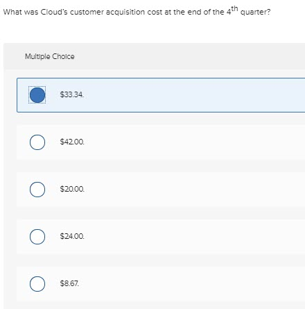 at the end of each quarter. During the 3rd and 4th quarter,