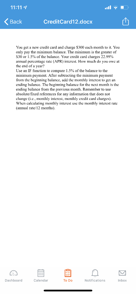  How would I make an excel spreadsheet for this and solve