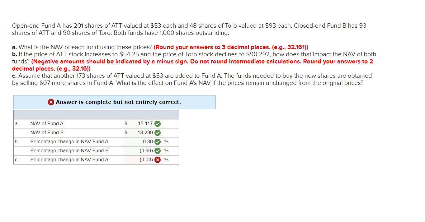 Part C is wrong and I do not know how to solve
