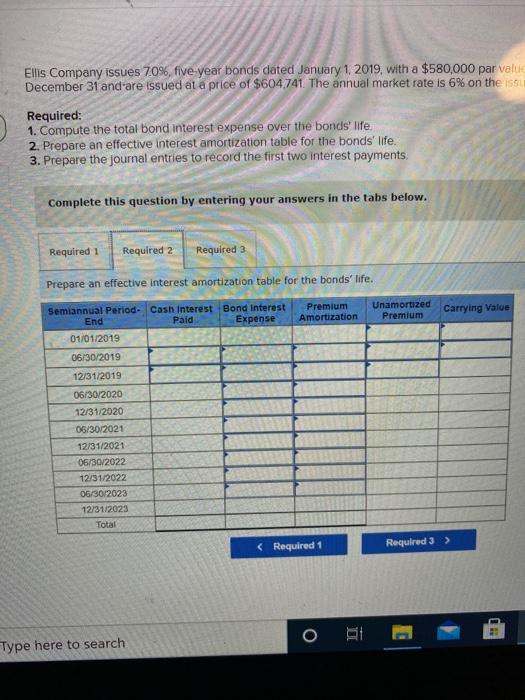 a $580.000 per value. The bonds pay interest on June 30 and