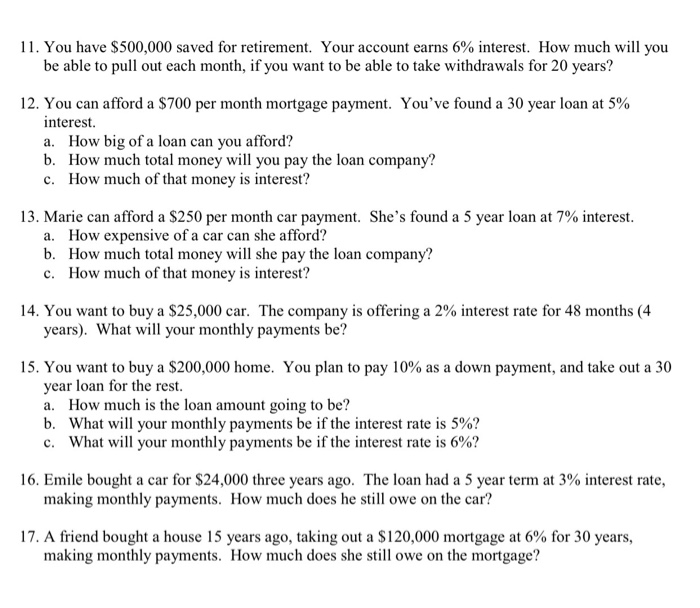 piece of paper. Do not attempt to do the work in the