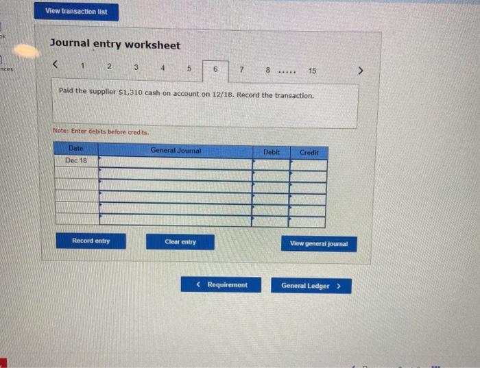 Journal entry worksheet Purchased 1,000 coasters on account from the regular supplier