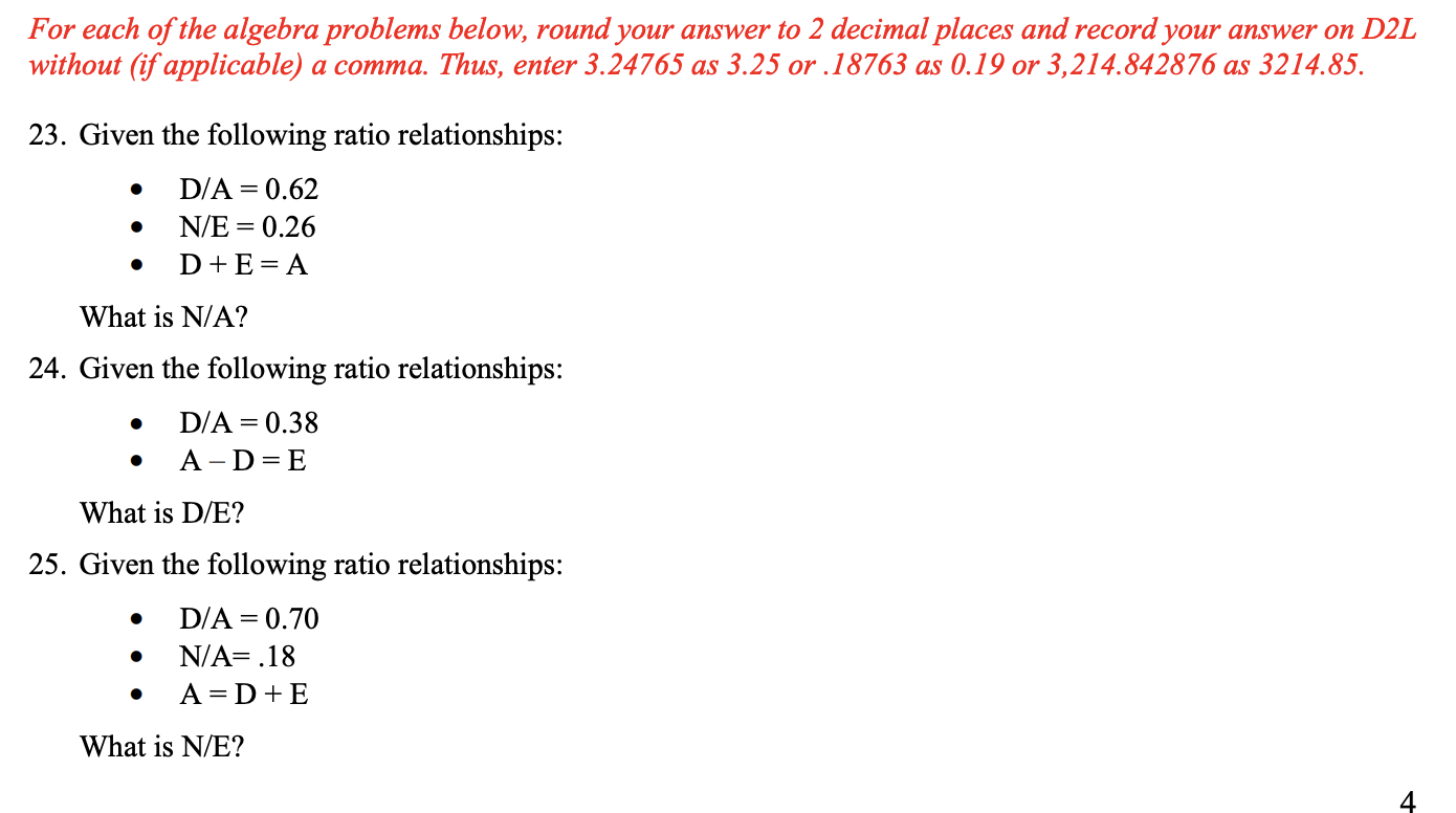  27. Suppose A D = E, that N = 21,000, E/A