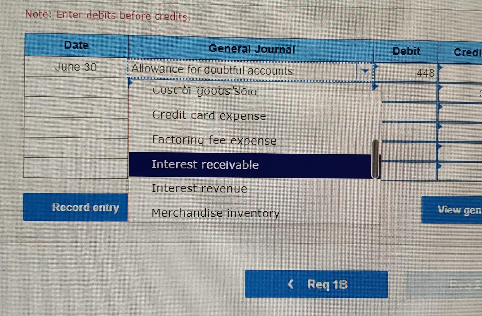 of 2021 and that the Accounts Receivable balance on March 31, 2021,