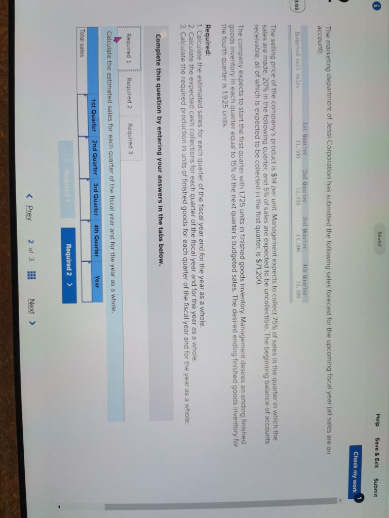  Saved Help Save & Exit Submit Check my work The marketing