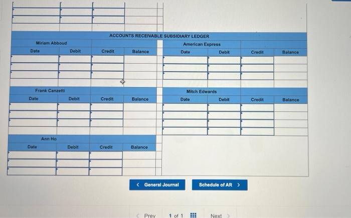 Sold merchandise on credit to Miriam Abboud; issued Sales Slip 102 for