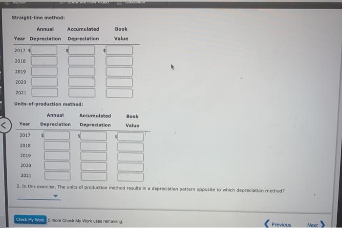 on January 1, 2017, for $60,000. The equipment has an estimated life