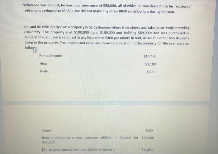 year-old married man with two children. Joe's wife, Jane, is a homemaker
