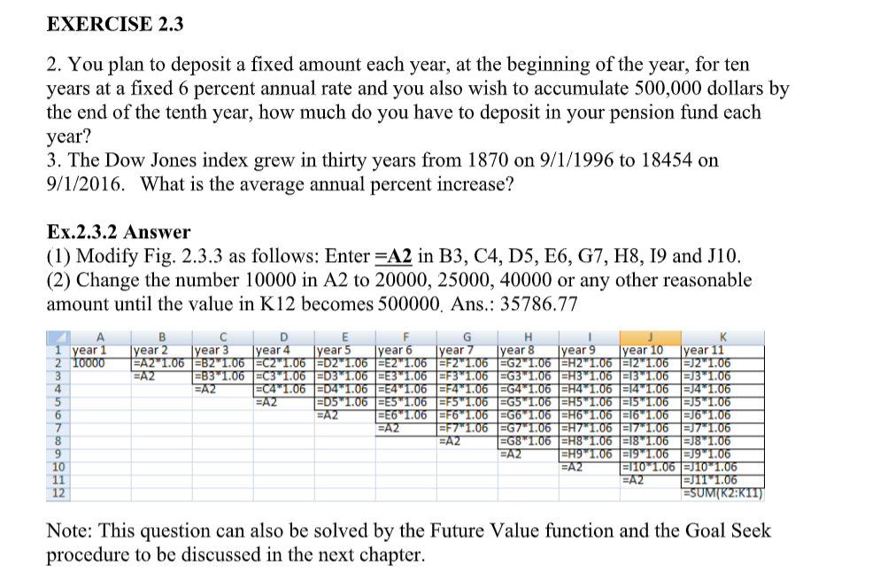 Goal 1000000 OK Cancel Fig. 3.4.2 (formula version of Fig. 3.4.1) D