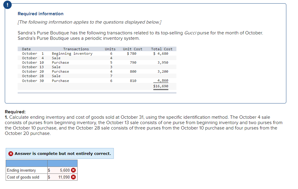 Also please explain your answer, thank you Required information [The following information